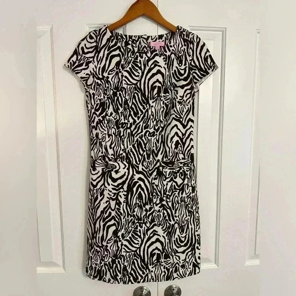 Lilly Pulitzer Layton zebra dress size Small - Picture 1 of 11